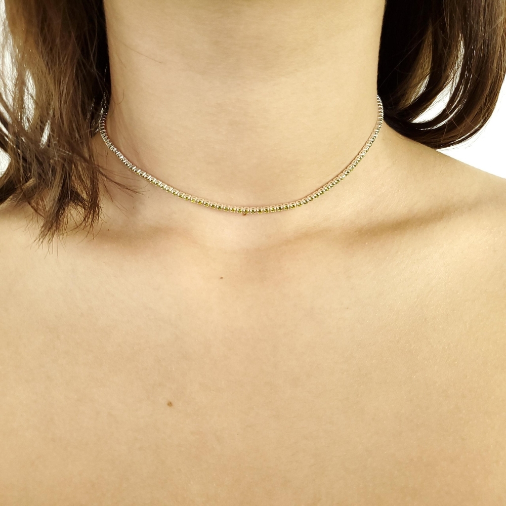 NWT Free People Delicate Rhinestone Necklace